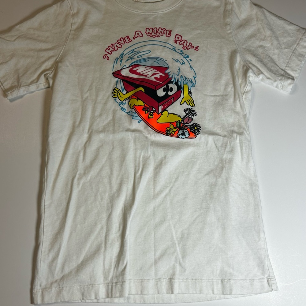Nike White Tee with Logo